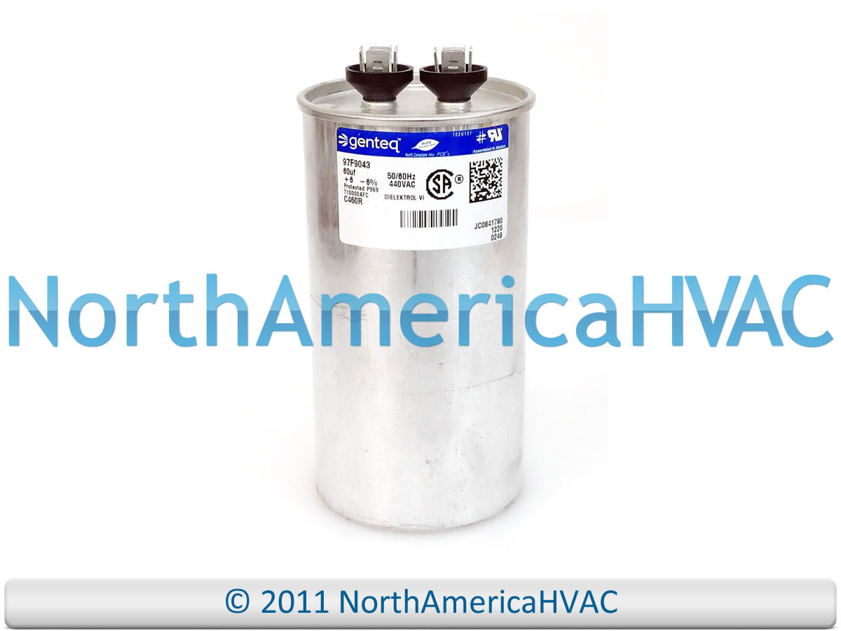 Capcom GE Genteq Capacitor Round 60 uf 440 volt Z97F9043 97F9043